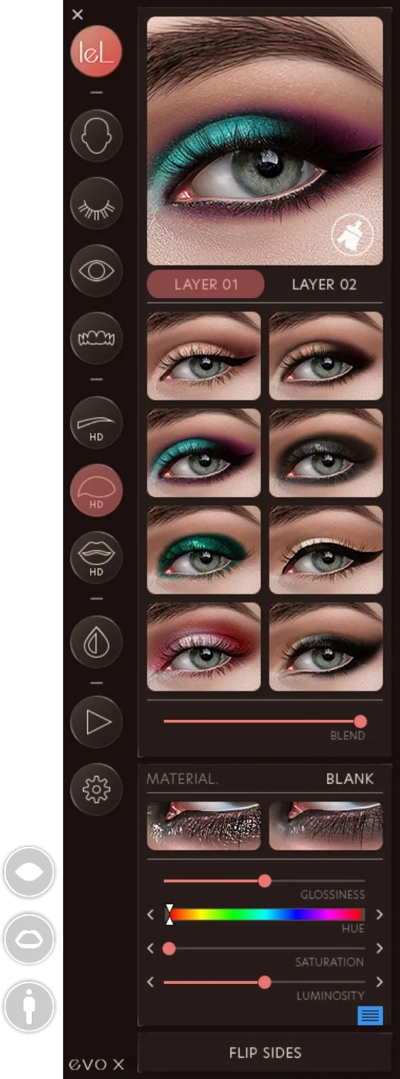 HD Eyelids HUD reference