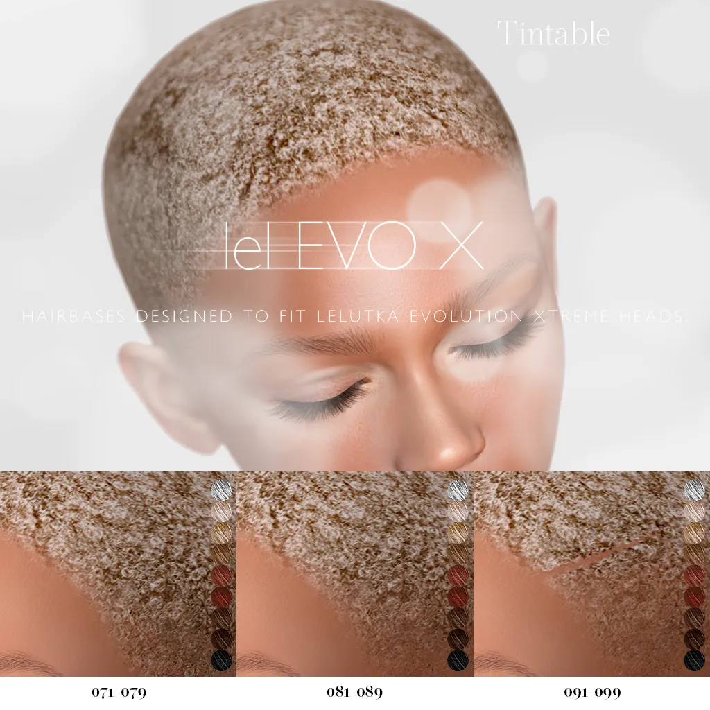 Hairbases set 2, female reference card.